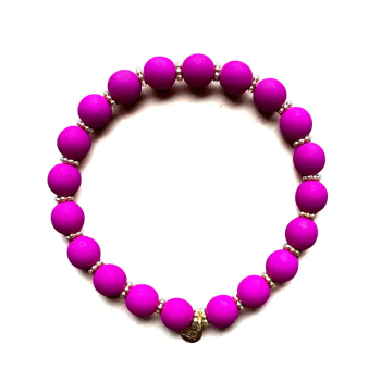 Super Gem Perlenarmband Big fuchsia
